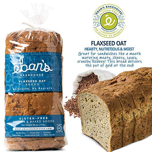 Fresh Baked Gluten Free Flaxseed Oat Bread - 4 Loaves - Eban’s Bakehouse