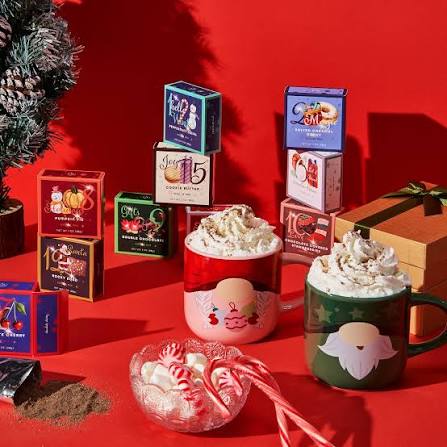 Gourmet 12 Days of Christmas Hot Chocolate Gift Set, Flavors Include Rocky Road, Cookies Butter, Pumpkin Pie & More, Set of 12