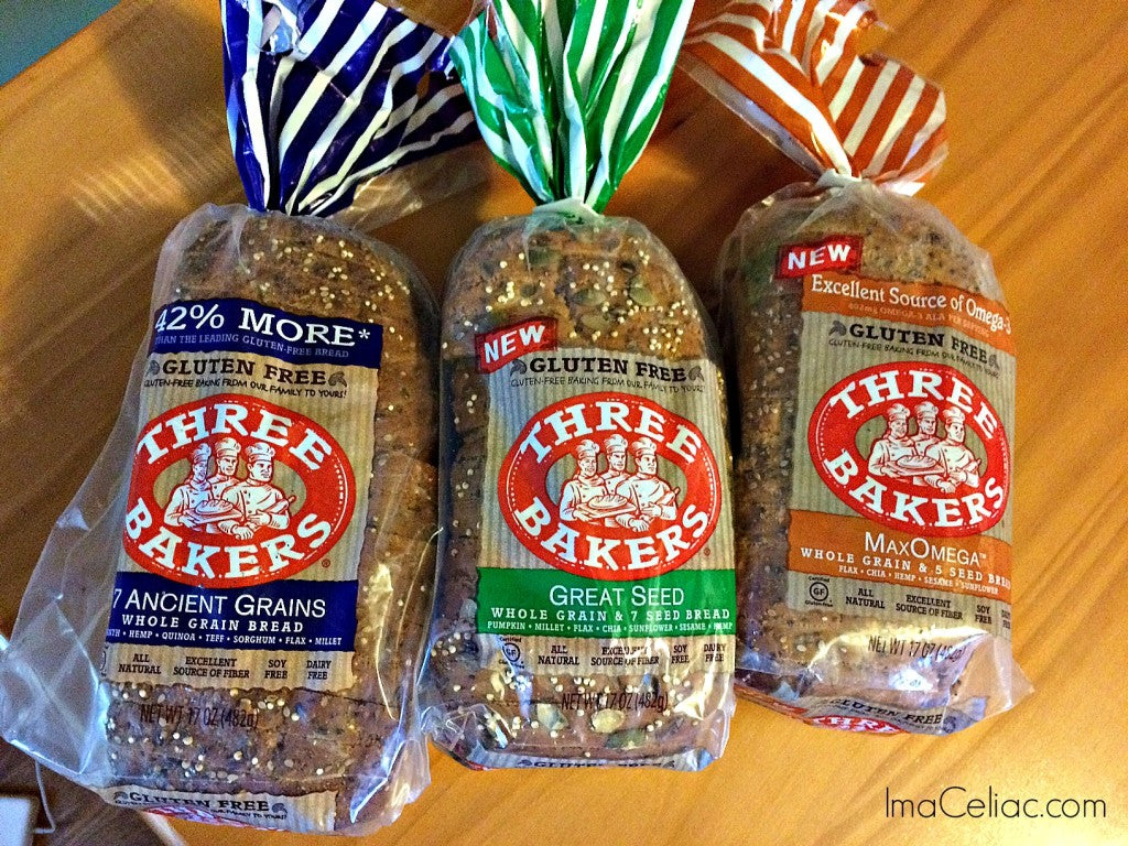 Three Bakers Max Omega Whole Grain & 5 Seed Bread - Pack of 2