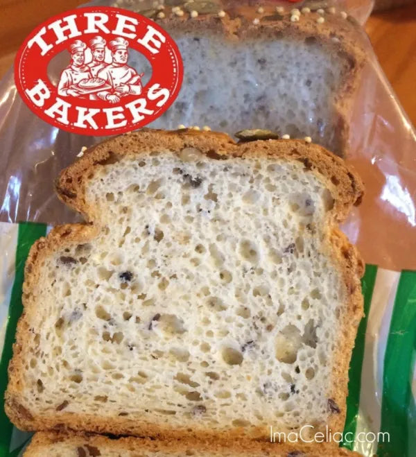 Three Bakers Max Omega Whole Grain & 5 Seed Bread - Pack of 2