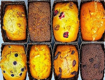The Baking Institute's Gourmet Fresh Baked Breakfast Variety Bread Loafs - 4 oz each - 8 Pack