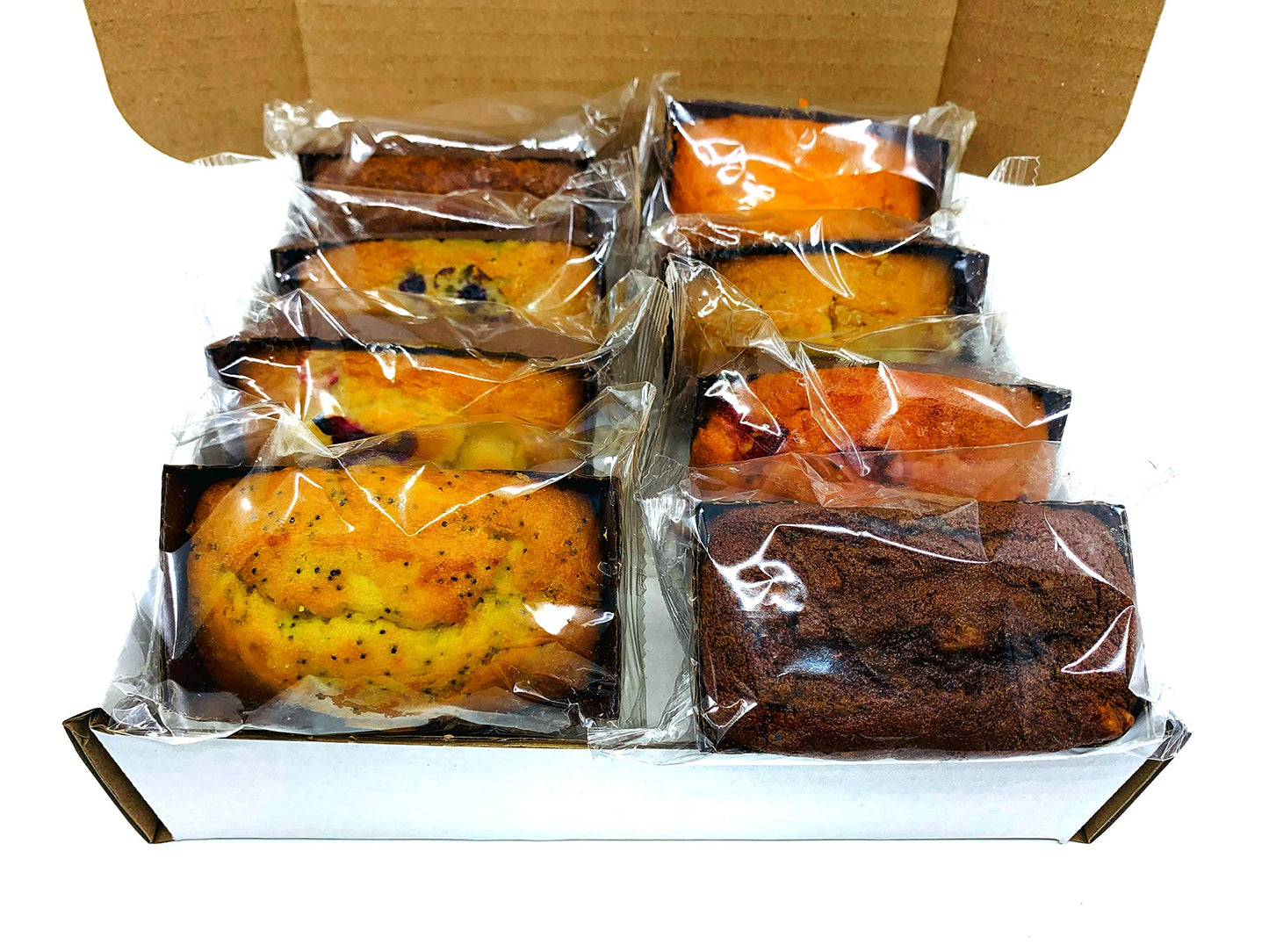 The Baking Institute's Gourmet Fresh Baked Breakfast Variety Bread Loafs - 4 oz each - 8 Pack