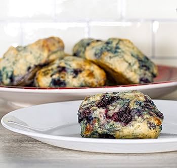Afternoon Tea Party Celebration Fresh Baked Scones Variety Pack - 2 Dozen - Blueberry, Cranberry Orange, Lemon Ginger, and Dark Chocolate Cherry - No Preseratives