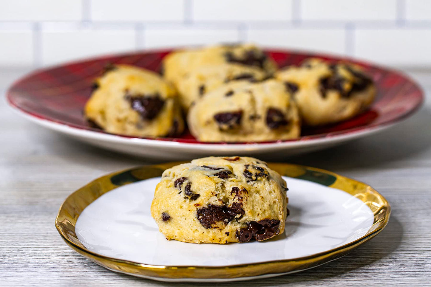 Afternoon Tea Party Celebration Fresh Baked Scones Variety Pack - 2 Dozen - Blueberry, Cranberry Orange, Lemon Ginger, and Dark Chocolate Cherry - No Preseratives