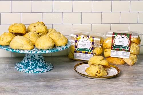 Afternoon Tea Party Celebration Fresh Baked Scones Variety Pack - 2 Dozen - Blueberry, Cranberry Orange, Lemon Ginger, and Dark Chocolate Cherry - No Preseratives