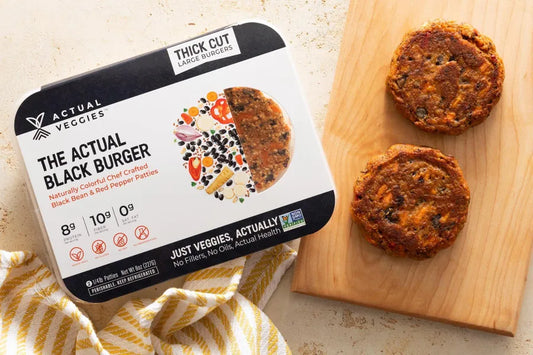 Actual Veggies The Actual Black Burger, 8 oz - 6/Case