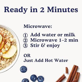 Earnest Eats Superfood Oatmeal – Blueberry Chia Cinnamon – Vegan, Gluten-Free - Pack of 3