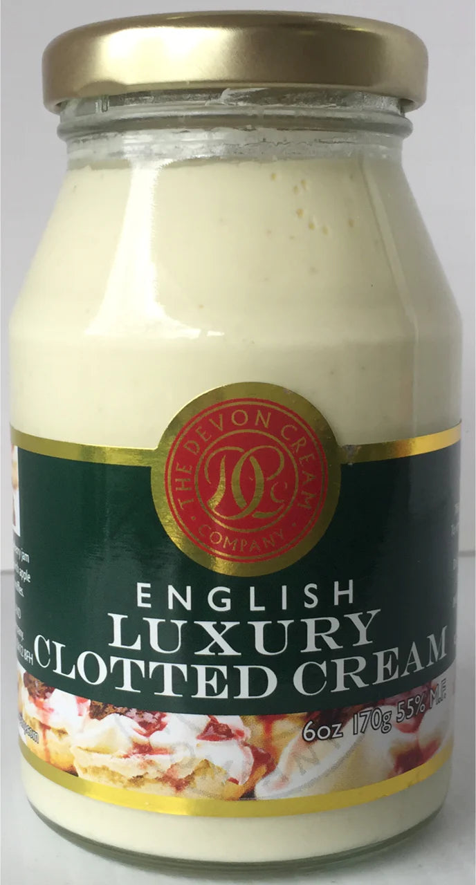 Devon Cream Company Luxury Clotted Cream, 6 oz - Vegetarian - Pack of 4
