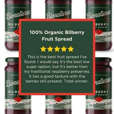 Bionaturae Organic Wild Berry Fruit Spread -  No Sugar Added, No Preservatives