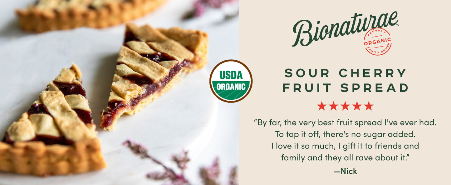 Bionaturae Organic Wild Berry Fruit Spread -  No Sugar Added, No Preservatives