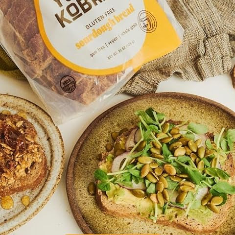 Young Kobras Organic, Gluten-Free Original Sourdough Bread - Allergen Friendly, Vegan - Pack of 2