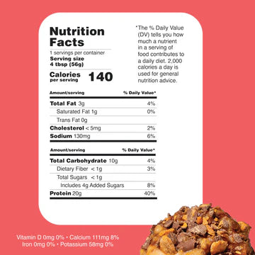 Twisted Dough Butter Crunch Protein Cookie Dough, Gluten Free, 12 oz - Pack of 2