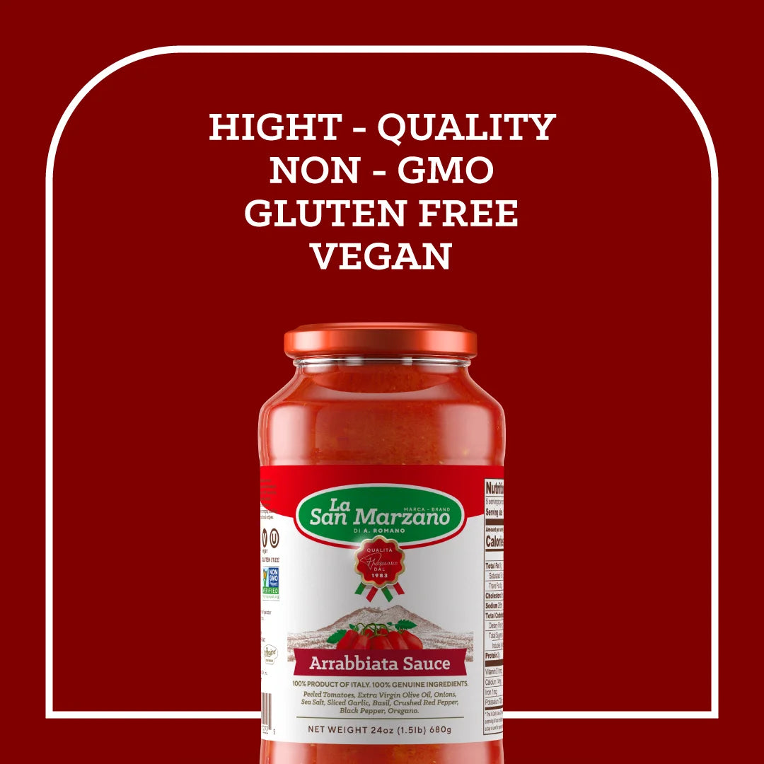 La San Marzano Arrabbiata Sauce – Gluten Free, Vegan | 24 oz