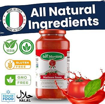 La San Marzano Italian Variety Pack – Tomato Basil, Arrabbiata & Marinara Pasta Sauces 3-Pack