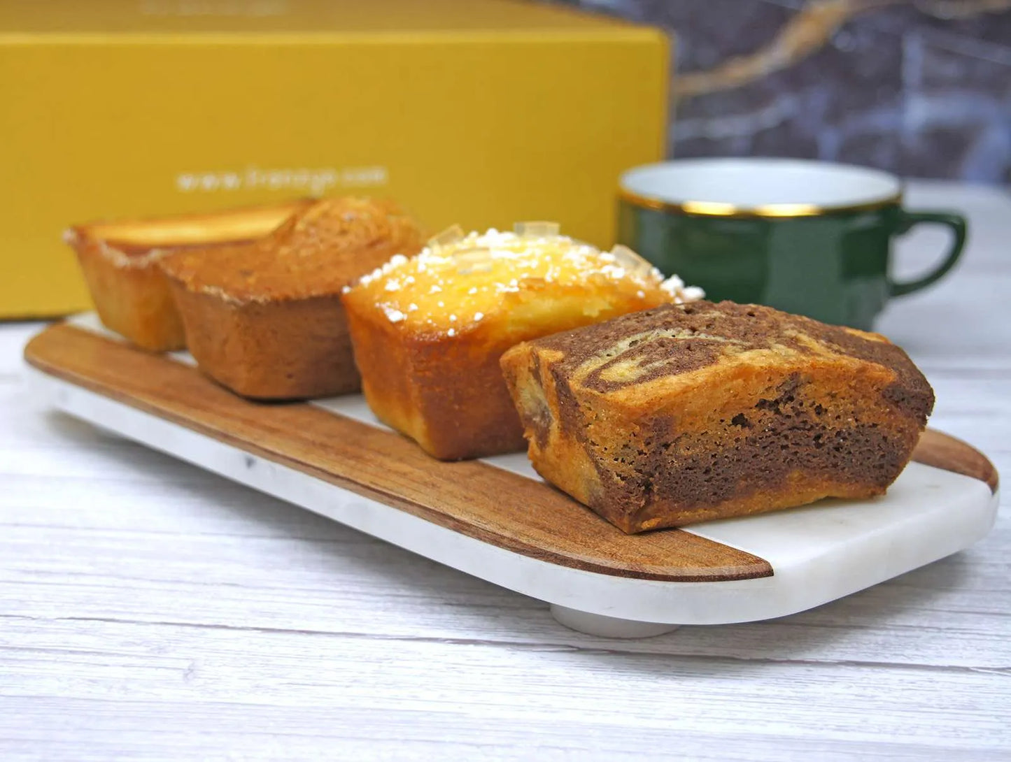 Petite Loaf Cake - Vanilla, Chocolate Marble, Limoncello or Mojito, Serves 2-3