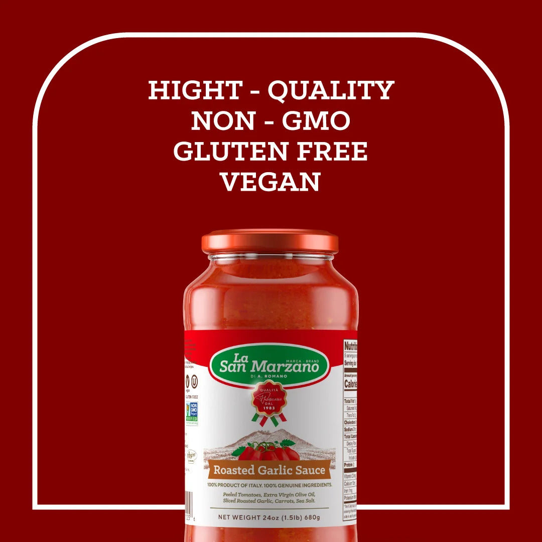 La San Marzano Variety Pack – Vodka, Four Cheese & Roasted Garlic Pasta Sauces 3-Pack