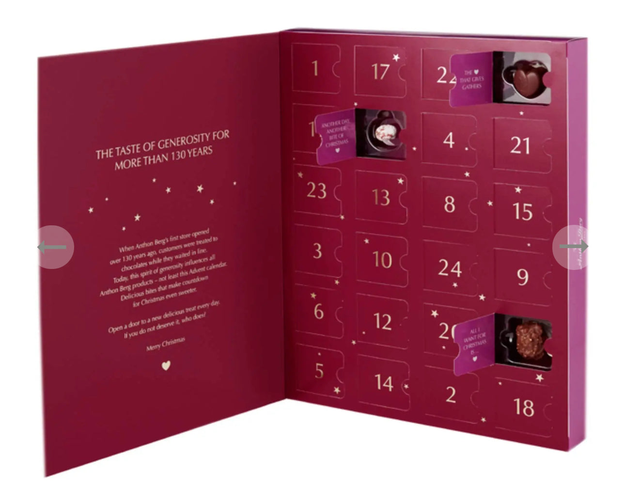 Anthon Berg Fine Chocolates Advent Calendar 237g