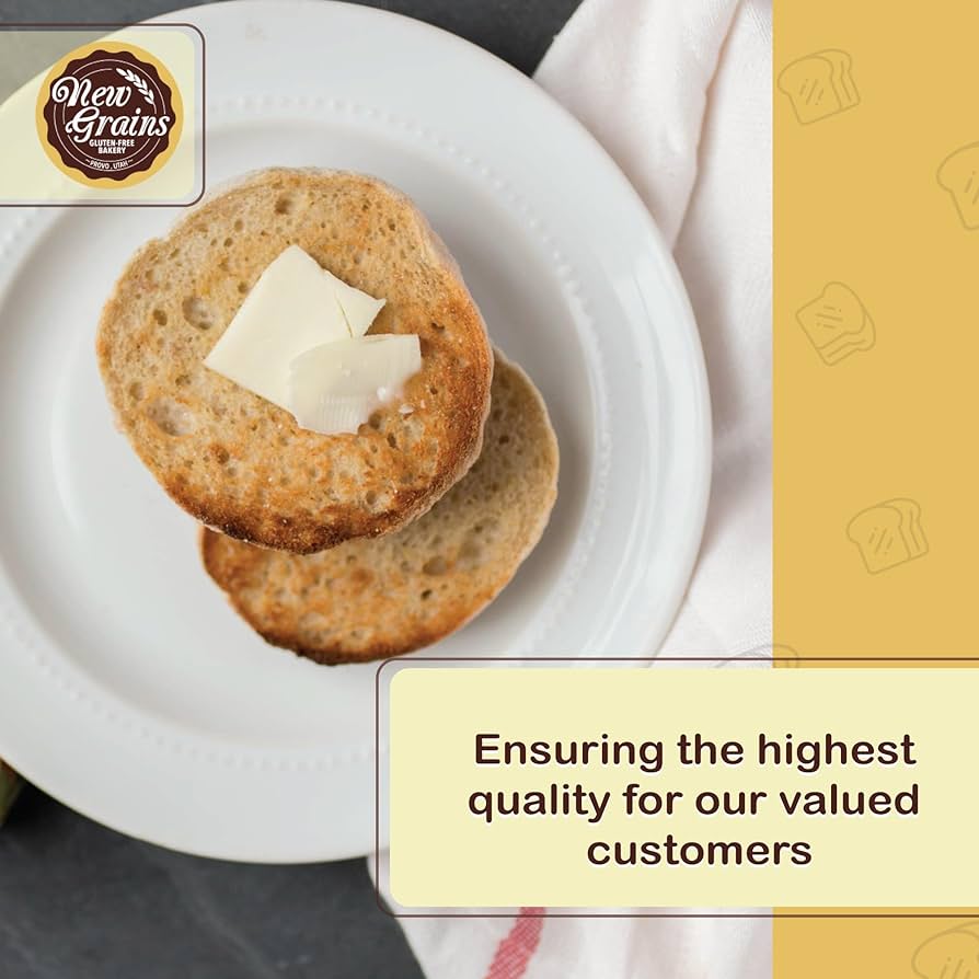 New Grains Gluten Free English Muﬃns - Pack of 2