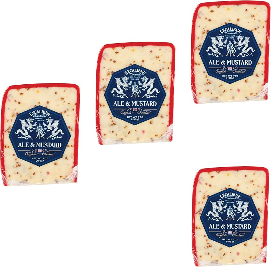 Excalibur Dragon Slayer Ale & Mustard Seed Cheddar Cheese, 7 oz