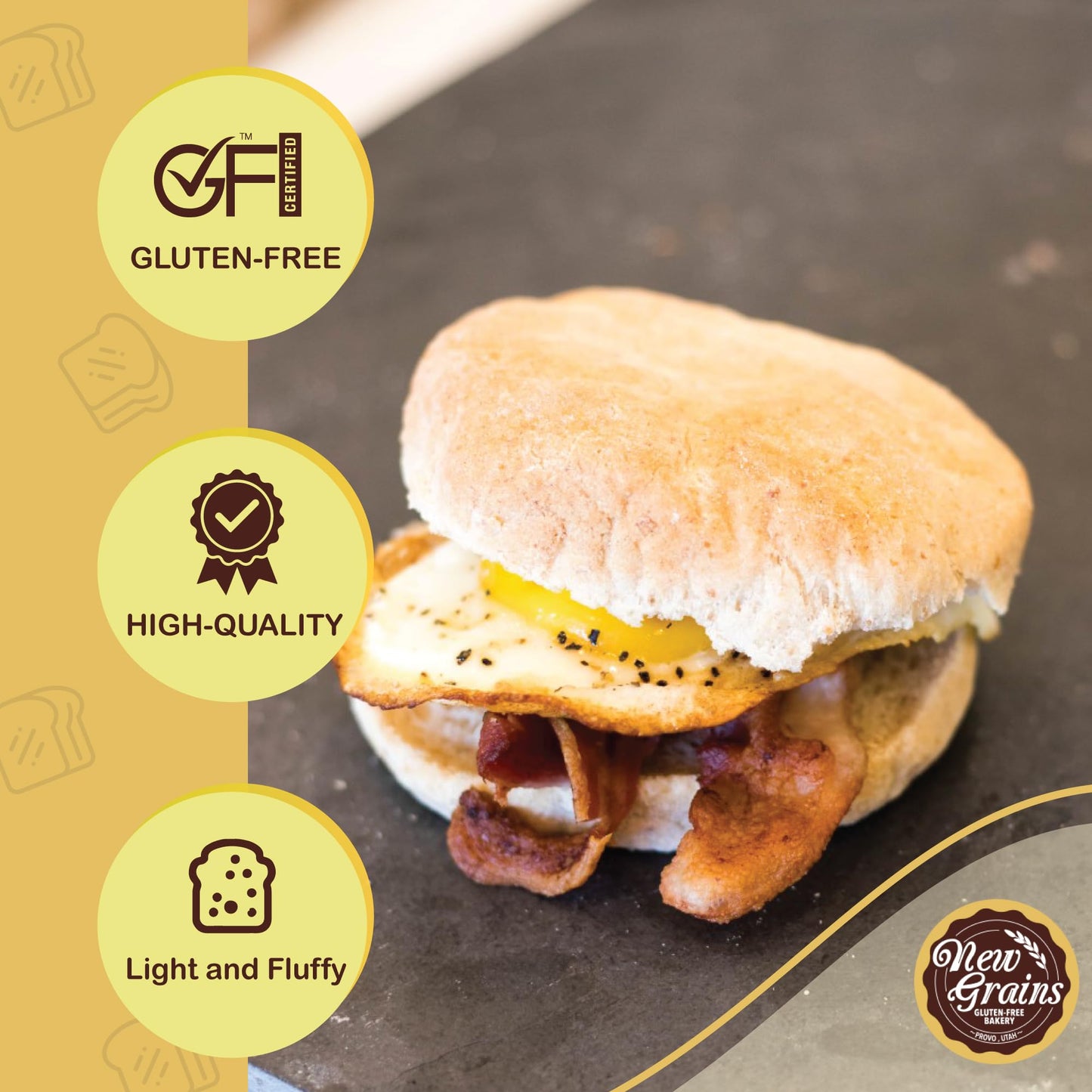 New Grains Gluten Free Organic English Muﬃns - Pack of 3