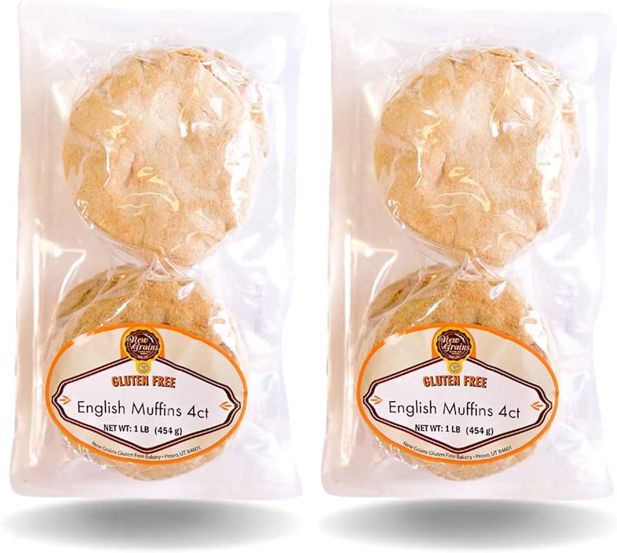 New Grains Gluten Free English Muﬃns - Pack of 2