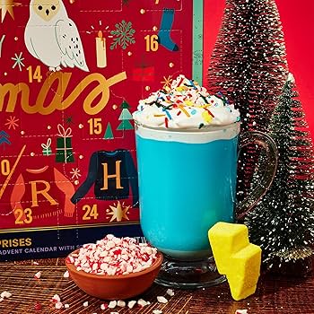 HARRY POTTER 24 Days of Surprises, Includes 12 Color-Changing Hot Chocolate Mixes, 4 Topping Varieties & Stir Wand Advent Calendar 2025