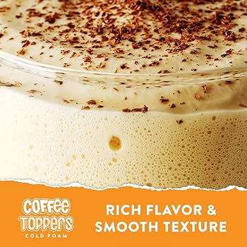 Coffee Toppers Cold Foam Salted Caramel -15 oz - Pack of 3 - Be Your Own Barista, Kosher