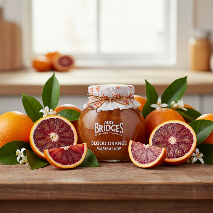 Mrs Bridges Blood Orange Marmalade, Made in Scotland, 12 oz Jar