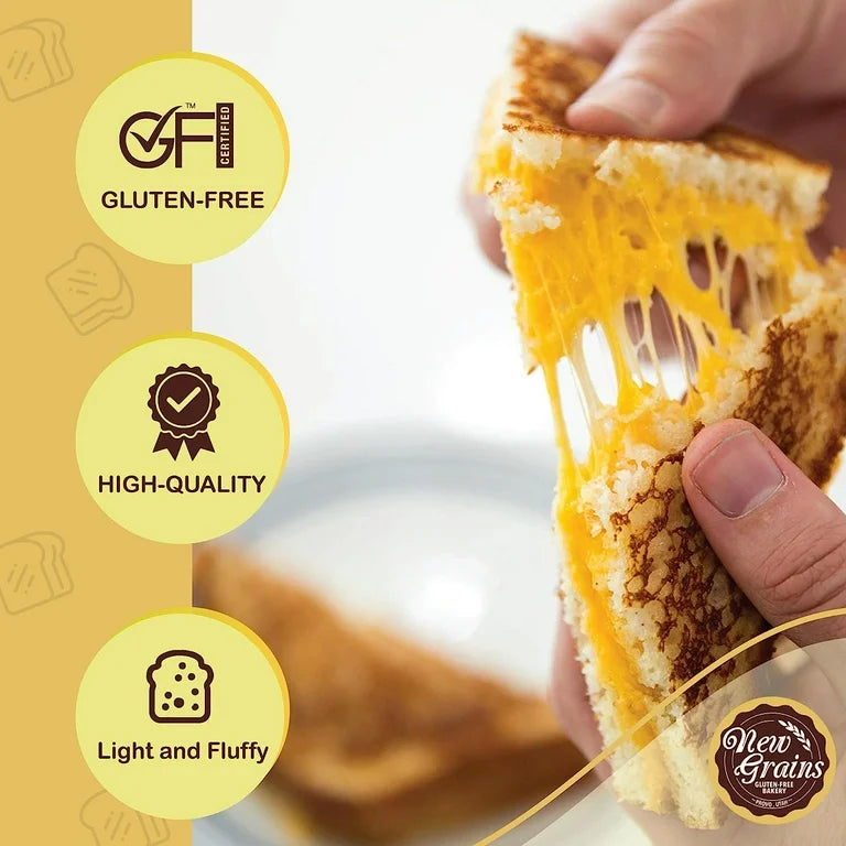 New Grains Artisan Vegan Sandwich Bread | Vegan, Gluten Free  Pack of 2