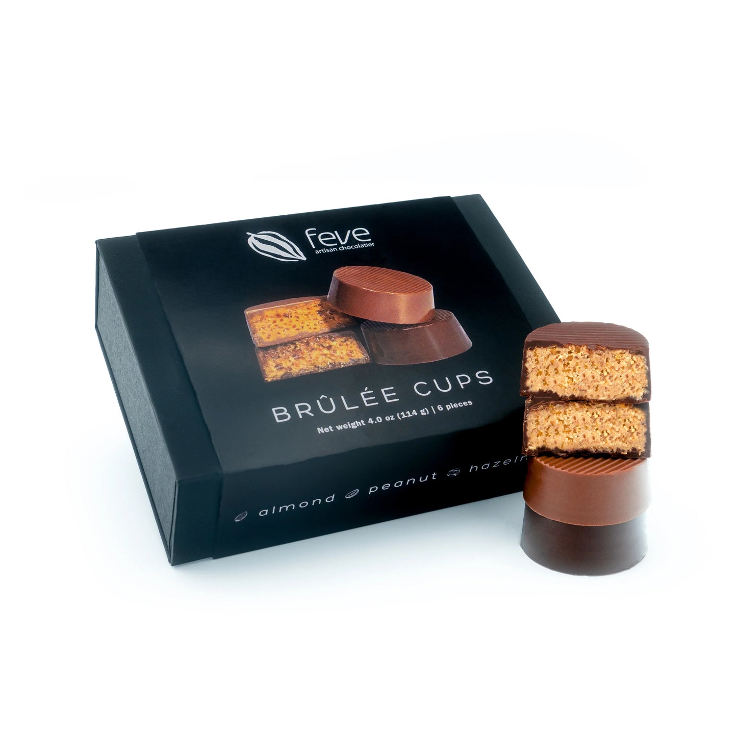 Feve Brûlée Chocolate Cups