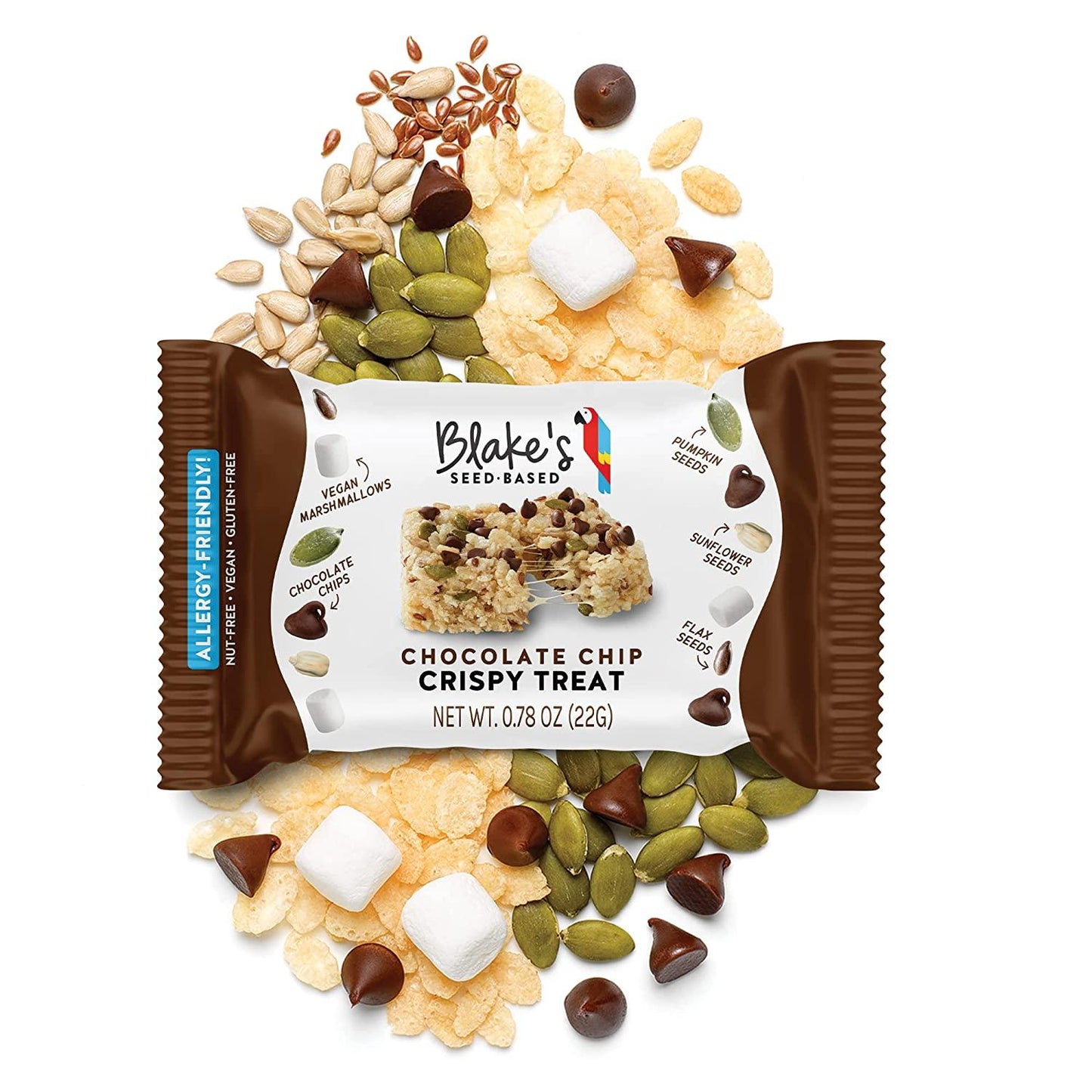 Blake’s Seed Based Crispy Treats Variety Pack, Gluten Free, Vegan, Nut Free & Dairy Free - includes 24