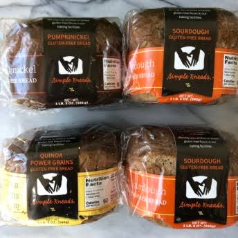 Simple Kneads Organic Quinoa Power Grains Bread, Gluten Free - Pack of 2