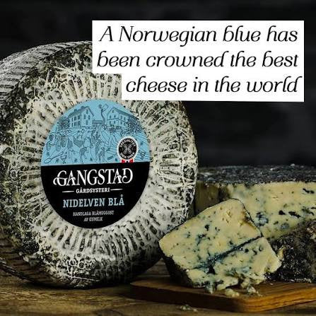 Gangstad Nidelven Blue Cheese 950g - Nidelven Blå - 2.2 lb