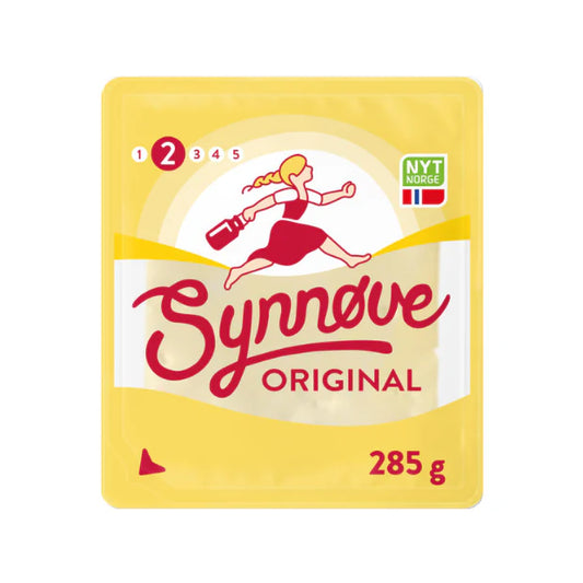 Synnøve Yellow Cheese Original Sliced - Gulost Original skivet 285g