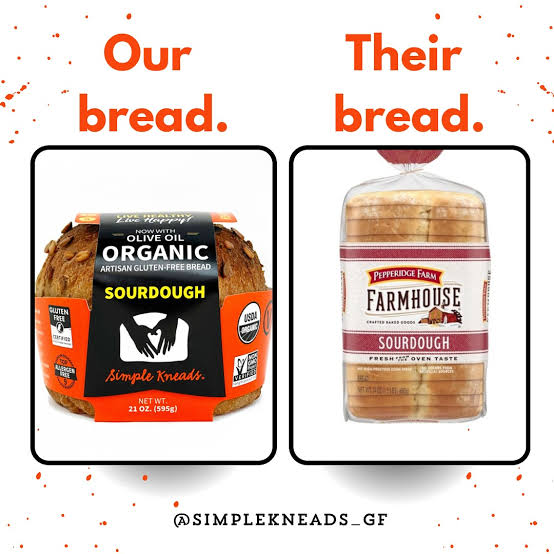 Simple Kneads Organic Sourdough Bread, Gluten Free - Pack of 2