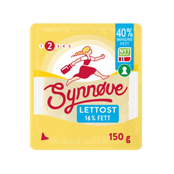Synnøve Finden Yellow Light Cheese Sliced - Gulost Light skivet 150g