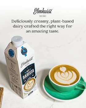 Elmhurst 1925 Barista Edition Variety Pack – 32 oz - Pack of 6 - Plant-Based Milk, Vegan, Dairy-Free, Kosher, Gluten-Free, Non-GMO