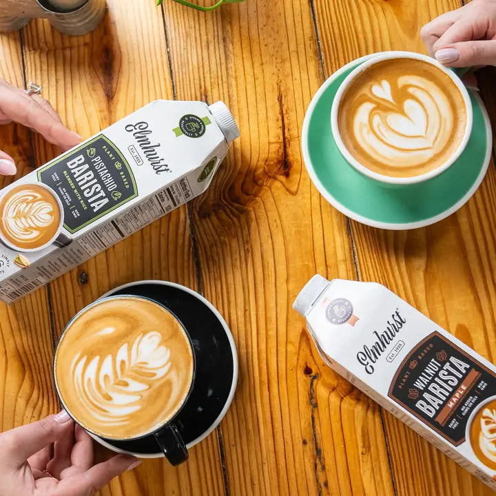 Elmhurst 1925 Barista Edition Variety Pack – 32 oz - Pack of 6 - Plant-Based Milk, Vegan, Dairy-Free, Kosher, Gluten-Free, Non-GMO