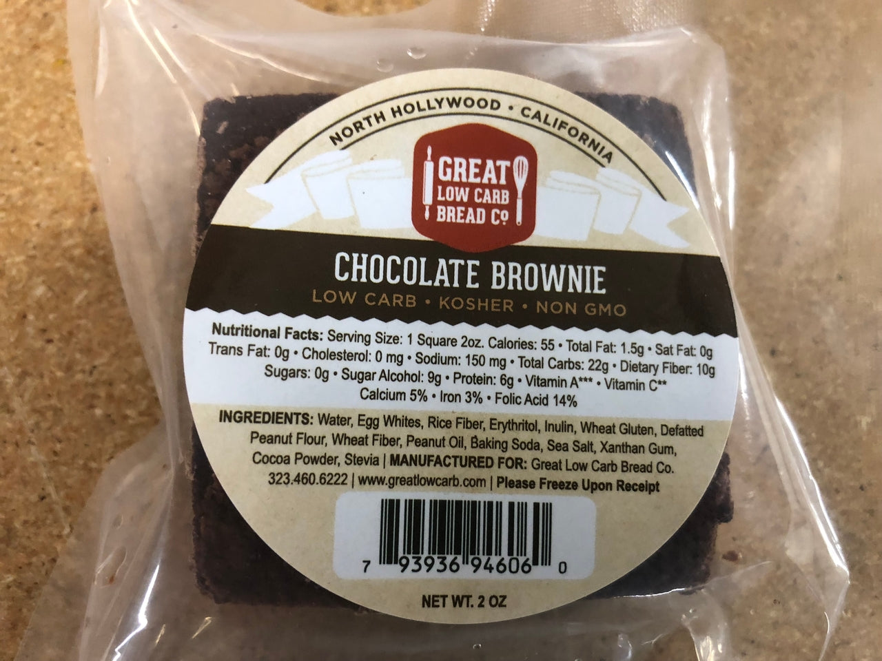 Great Low Carb Brownie Square 2 oz.