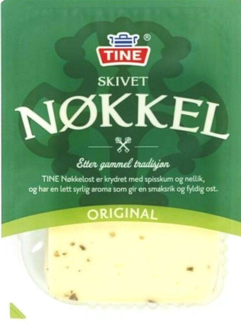 Nokkelost Norvegia Nøkkelost Cheese Slice skivet, 150g