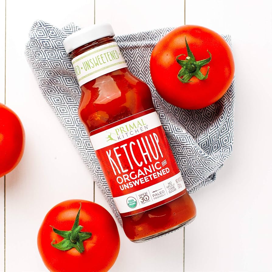 Primal Kitchen Organic Unsweetened Ketchup, Pack of 2