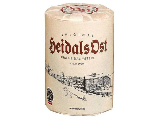 Heidal Cheese Original Whey Norwegian Brown Cheese - Heidalsost, 750g