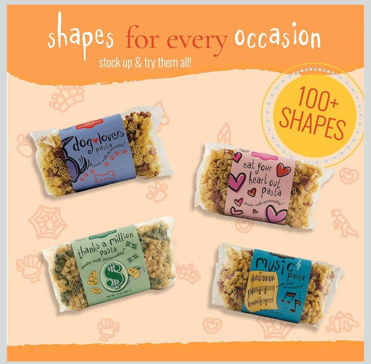 Pastabilities Fun Shaped Pasta for Kids - Halloween - Pumpkin Spider and Ghost Holiday Theme, Non-GMO Natural Wheat and Vegetable Pasta, All-Natural, Kosher Certified - Pack of 2