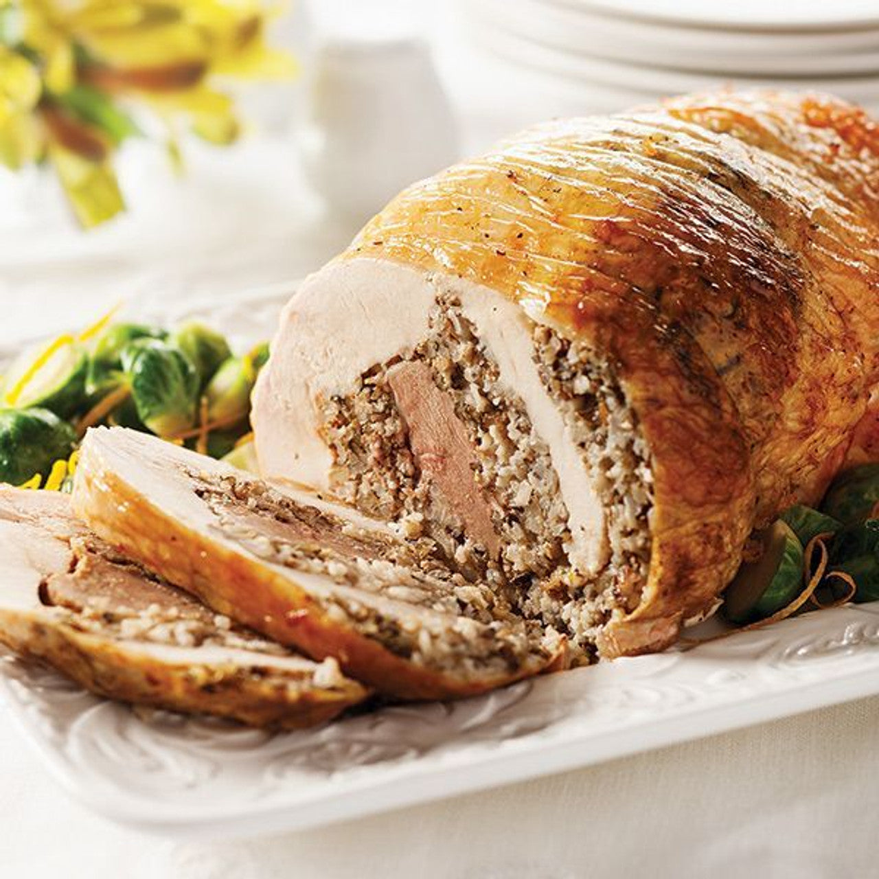Cajun Turducken Roll Stuffed with Wild Rice Pecan Dressing - 5 lb