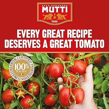 Mutti Whole Peeled Authentic San Marzano PDO Tomatoes (Pelati), 14 oz - Pack of 6