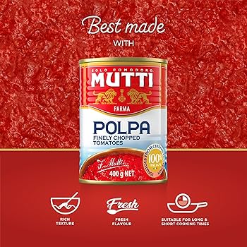Mutti Crushed Tomatoes (Polpa), 14 oz - Pack of 12