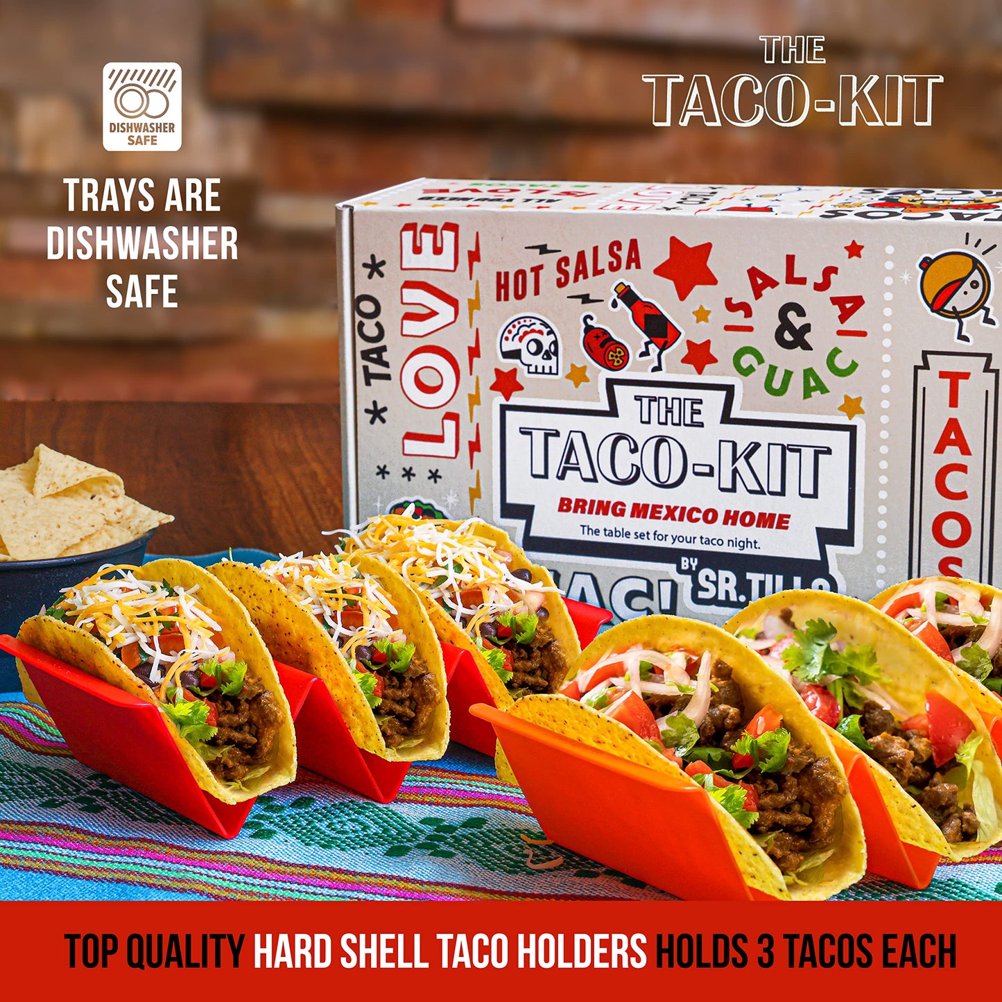 Taco Tuesday Box - The Taco Kit Table Set of 11 items for your Taco Tuesday