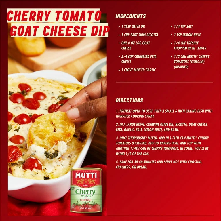 Mutti Cherry Tomatoes (Ciliegini), 14 oz - Pack of 6