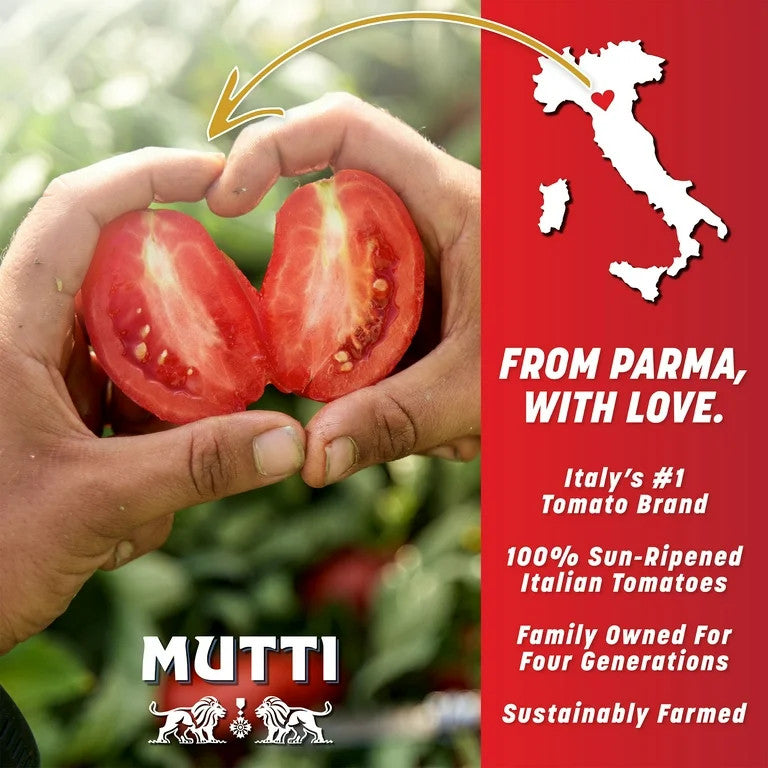 Mutti Double Concentrated Tomato Paste (Doppio Concentrato), 4.5 oz Tube - Pack of 12