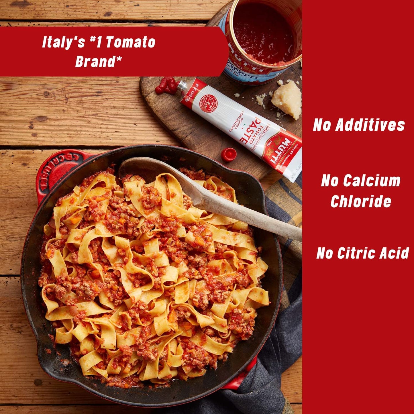 Mutti Double Concentrated Tomato Paste (Doppio Concentrato), 4.5 oz Tube - Pack of 4